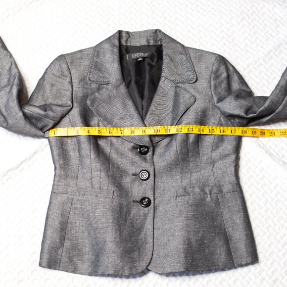 FINAL DAYS $5 Kasper Grey fitted blazer - CLOSET CLOSING - Picture 6 of 6